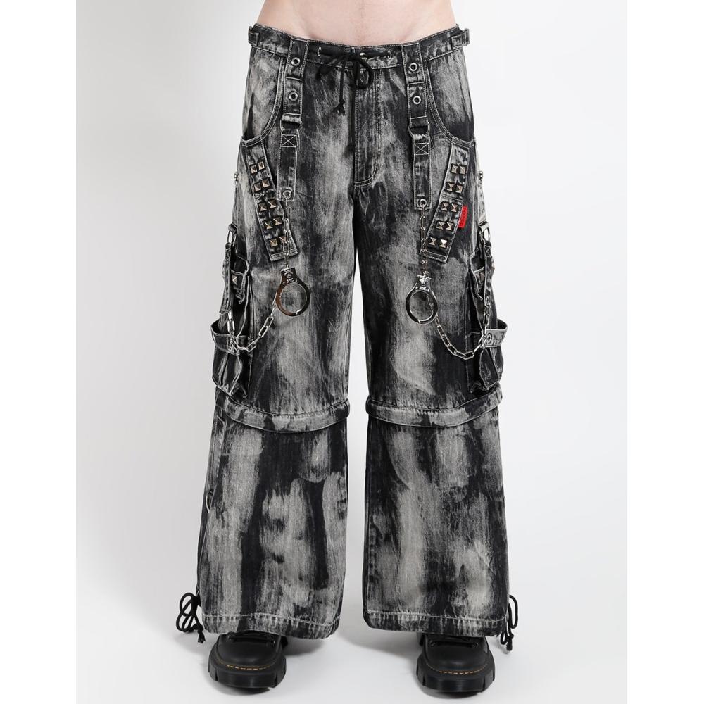 Tripp NYC - Lock Up Denim Storm Wash Wijde broek - Zwart